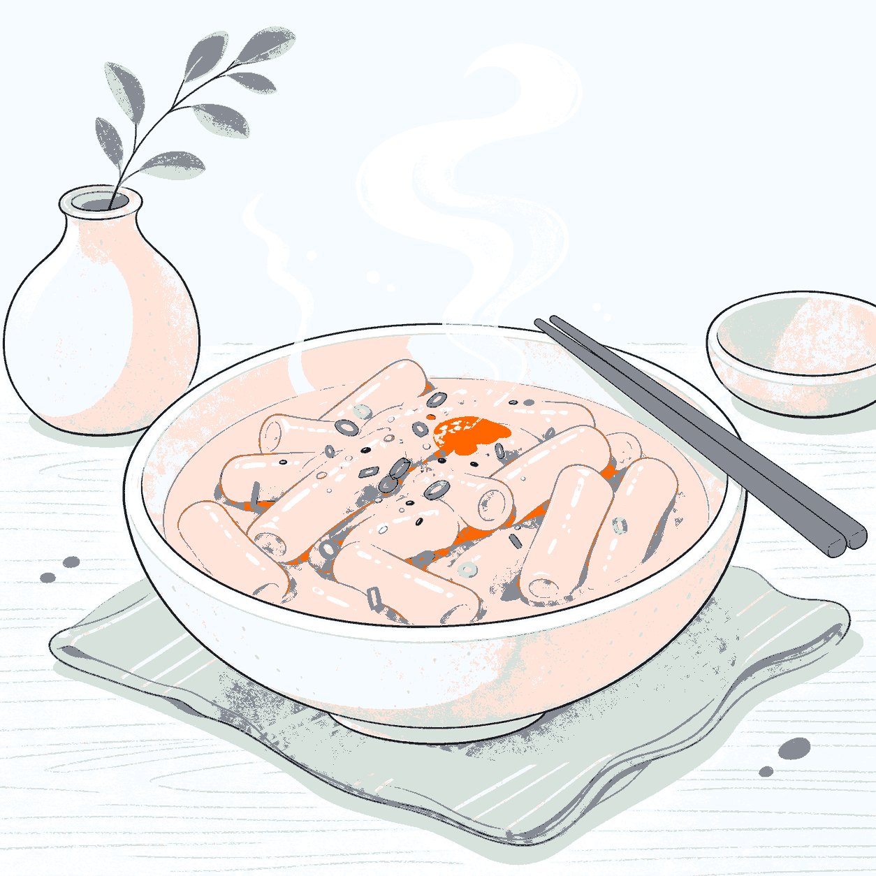 Tteokbokki illustration